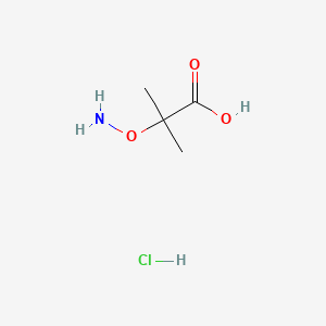 molecular formula C4H10ClNO3 B3024024 2-(Aminooxy)-2-methylpropanoic acid hydrochloride CAS No. 89766-91-6