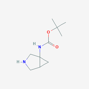 molecular formula C10H18N2O2 B3024037 Carbamic acid, 3-azabicyclo[3.1.0]hex-1-YL-, 1,1-dimethylethyl ester CAS No. 204991-14-0