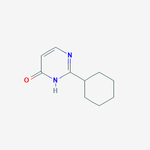 molecular formula C10H14N2O B3024052 4(1H)-Pyrimidinone, 2-cyclohexyl- CAS No. 106690-53-3