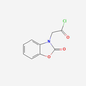 molecular formula C9H6ClNO3 B3024064 3(2H)-Benzoxazoleacetyl chloride, 2-oxo- CAS No. 74527-22-3