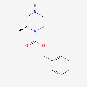 molecular formula C13H18N2O2 B3024066 (R)-benzyl 2-methylpiperazine-1-carboxylate CAS No. 923565-99-5