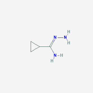 molecular formula C4H9N3 B3024079 Cyclopropanecarbohydrazonamide CAS No. 88382-13-2
