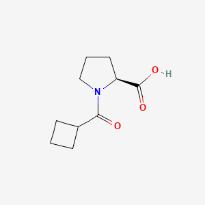 molecular formula C10H15NO3 B3024081 (S)-1-(Cyclobutanecarbonyl)pyrrolidine-2-carboxylic acid CAS No. 1101745-51-0
