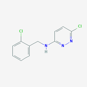 6-chloro-N-[(2-chlorophenyl)methyl]pyridazin-3-amine