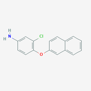 molecular formula C16H12ClNO B3024095 3-Chloro-4-(2-naphthyloxy)aniline CAS No. 71311-87-0