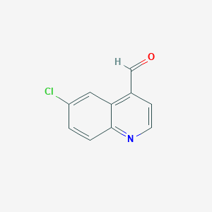 molecular formula C10H6ClNO B3024098 6-Chloroquinoline-4-carbaldehyde CAS No. 482583-75-5