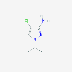 molecular formula C6H10ClN3 B3024103 4-Chloro-1-isopropyl-1H-pyrazol-3-amine CAS No. 1006481-38-4