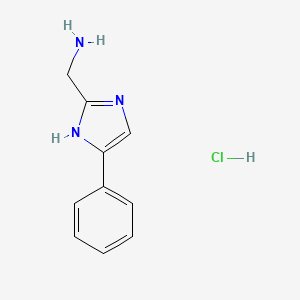 (5-phenyl-1H-imidazol-2-yl)methanamine hydrochloride