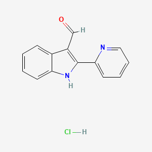 2-(2-Pyridinyl)-1H-indole-3-carbaldehyde hydrochloride