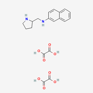 molecular formula C19H22N2O8 B3024165 N-(Pyrrolidin-2-ylmethyl)naphthalen-2-amine dioxalate CAS No. 1177347-49-7