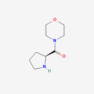 molecular formula C9H16N2O2 B3024194 Morpholin-4-yl-(S)-pyrrolidin-2-yl-methanone CAS No. 73094-26-5