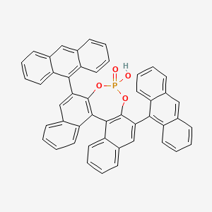 molecular formula C48H29O4P B3024217 S-3,3'-Bis(9-anthracenyl)-1,1'-binaphthyl-2,2'-diyl hydrogenphosphate CAS No. 361342-51-0