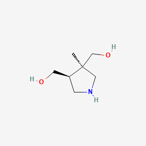 ((3R,4S)-3-Methylpyrrolidine-3,4-diyl)dimethanol