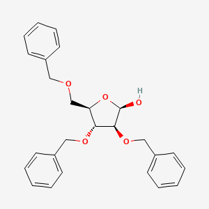 molecular formula C26H28O5 B3024256 2,3,5-Tri-O-benzyl-beta-D-arabinofuranose CAS No. 60933-68-8