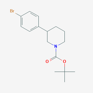 molecular formula C16H22BrNO2 B3024263 Tert-butyl 3-(4-bromophenyl)piperidine-1-carboxylate CAS No. 769944-73-2