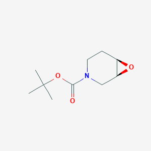 molecular formula C10H17NO3 B3024264 tert-butyl (1S,6R)-7-oxa-3-azabicyclo[4.1.0]heptane-3-carboxylate CAS No. 1268521-10-3