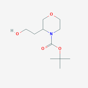 molecular formula C11H21NO4 B3024276 Tert-butyl 3-(2-hydroxyethyl)morpholine-4-carboxylate CAS No. 1784401-31-5