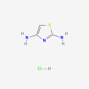 molecular formula C3H6ClN3S B3024319 Thiazole-2,4-diamine hydrochloride CAS No. 72792-54-2