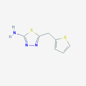 molecular formula C7H7N3S2 B3024326 5-(Thiophen-2-ylmethyl)-1,3,4-thiadiazol-2-amine CAS No. 299933-43-0