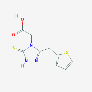 (3-Thiophen-2-ylmethyl-5-thioxo-1,5-dihydro-[1,2,4]triazol-4-yl)-acetic acid