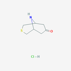 3-Thia-9-azabicyclo[3.3.1]nonan-7-one hydrochloride