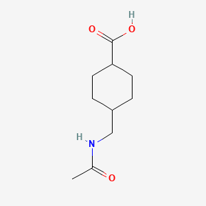 molecular formula C10H17NO3 B3024331 TRANS-4-(ACETAMIDOMETHYL)CYCLOHEXANECARBOXYLIC ACID CAS No. 20704-66-9