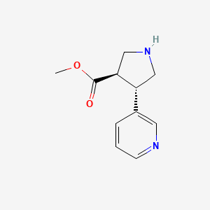 trans-Methyl 4-(pyridin-3-YL)pyrrolidine-3-carboxylate