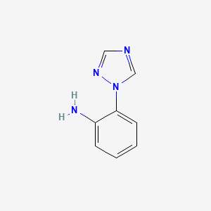 molecular formula C8H8N4 B3024337 2-(1,2,4-Triazol-1-yl)aniline CAS No. 39876-84-1