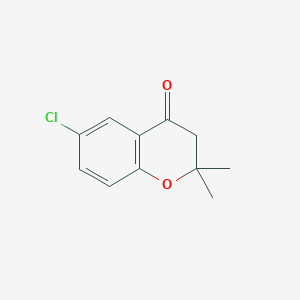 molecular formula C11H11ClO2 B3024345 6-Chloro-2,2-dimethyl-4-chromanone CAS No. 80055-85-2