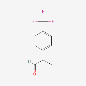 molecular formula C10H9F3O B3024358 2-[4-(Trifluoromethyl)phenyl]propanal CAS No. 103108-04-9