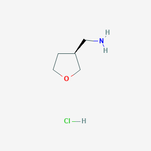 molecular formula C5H12ClNO B3024365 (3S)-oxolan-3-ylmethanamine hydrochloride CAS No. 1403763-27-8