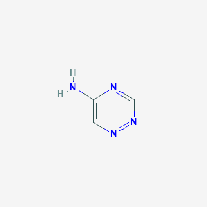 molecular formula C3H4N4 B3024366 1,2,4-Triazin-5-amine CAS No. 822-69-5