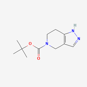 molecular formula C11H17N3O2 B3024373 tert-butyl 6,7-dihydro-1H-pyrazolo[4,3-c]pyridine-5(4H)-carboxylate CAS No. 924869-27-2