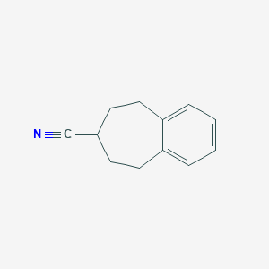 molecular formula C12H13N B3024377 6,7,8,9-tetrahydro-5H-benzo[7]annulene-7-carbonitrile CAS No. 79660-84-7