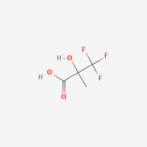 molecular formula C4H5F3O3 B3024380 3,3,3-Trifluoro-2-hydroxy-2-methylpropanoic acid CAS No. 374-35-6