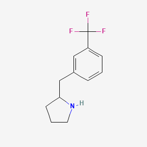 molecular formula C12H14F3N B3024412 2-(3-(Trifluoromethyl)benzyl)pyrrolidine CAS No. 933687-77-5