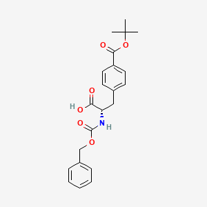 molecular formula C22H25NO6 B3024441 N-alpha-Carbobenzoxy-4-(T-butoxycarbonyl)-L-phenylalanine CAS No. 270567-85-6