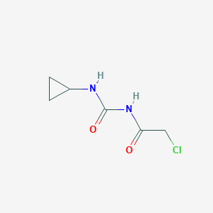 molecular formula C6H9ClN2O2 B3024450 3-(2-Chloroacetyl)-1-cyclopropylurea CAS No. 771499-64-0