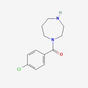 molecular formula C12H15ClN2O B3024465 (4-Chlorophenyl)(1,4-diazepan-1-yl)methanone CAS No. 815650-81-8