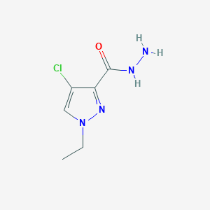 B3024481 4-chloro-1-ethyl-1H-pyrazole-3-carbohydrazide CAS No. 1001755-86-7