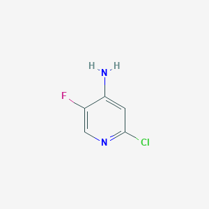 molecular formula C5H4ClFN2 B3024493 2-Chloro-5-fluoropyridin-4-amine CAS No. 89510-90-7