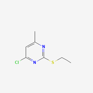 molecular formula C7H9ClN2S B3024505 Pyrimidine, 4-chloro-2-(ethylthio)-6-methyl- CAS No. 22727-18-0