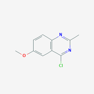 molecular formula C10H9ClN2O B3024527 4-Chloro-6-methoxy-2-methylquinazoline CAS No. 60395-90-6