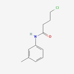 molecular formula C11H14ClNO B3024532 4-chloro-N-(3-methylphenyl)butanamide CAS No. 73863-44-2