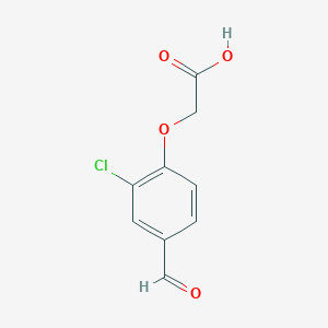 molecular formula C9H7ClO4 B3024533 (2-Chloro-4-formylphenoxy)acetic acid CAS No. 52268-20-9