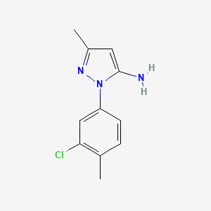 molecular formula C11H12ClN3 B3024541 1-(3-chloro-4-methylphenyl)-3-methyl-1H-pyrazol-5-amine CAS No. 866472-29-9
