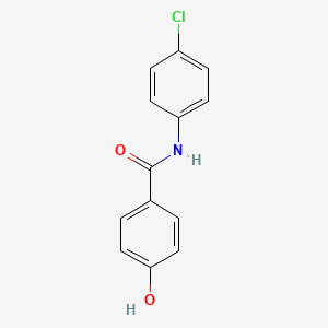 molecular formula C13H10ClNO2 B3024567 N-(4-chlorophenyl)-4-hydroxybenzamide CAS No. 3679-68-3