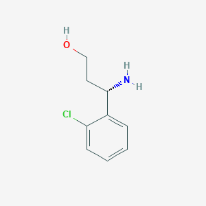 B3024588 (s)-3-(2-Chlorophenyl)-beta-alaninol CAS No. 1213112-11-8