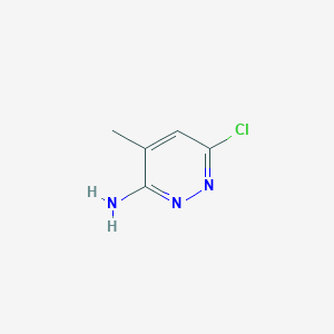 molecular formula C5H6ClN3 B3024603 6-Chloro-4-methylpyridazin-3-amine CAS No. 64068-00-4