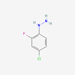 molecular formula C6H6ClFN2 B3024607 (4-Chloro-2-fluorophenyl)hydrazine CAS No. 64548-20-5